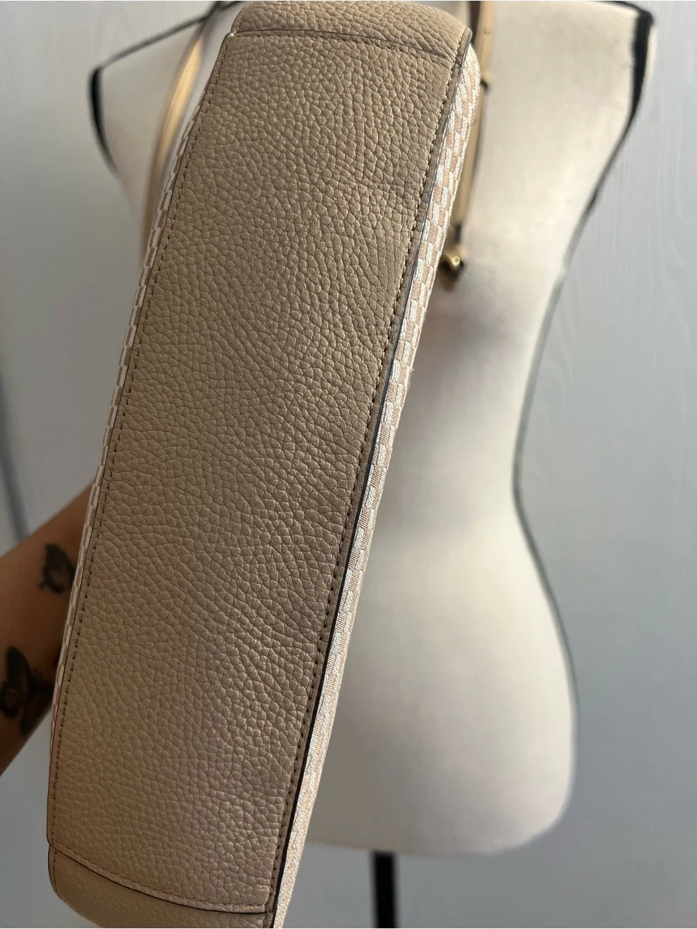 Coach Legacy Jacquard Sutton Crossbody Purse in Tan